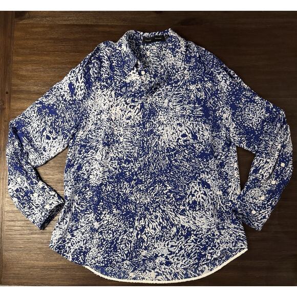 Proenza Schouler Shirt Women’s 6 Medium Norman Crepe Top Relaxed $790 - Picture 6 of 13